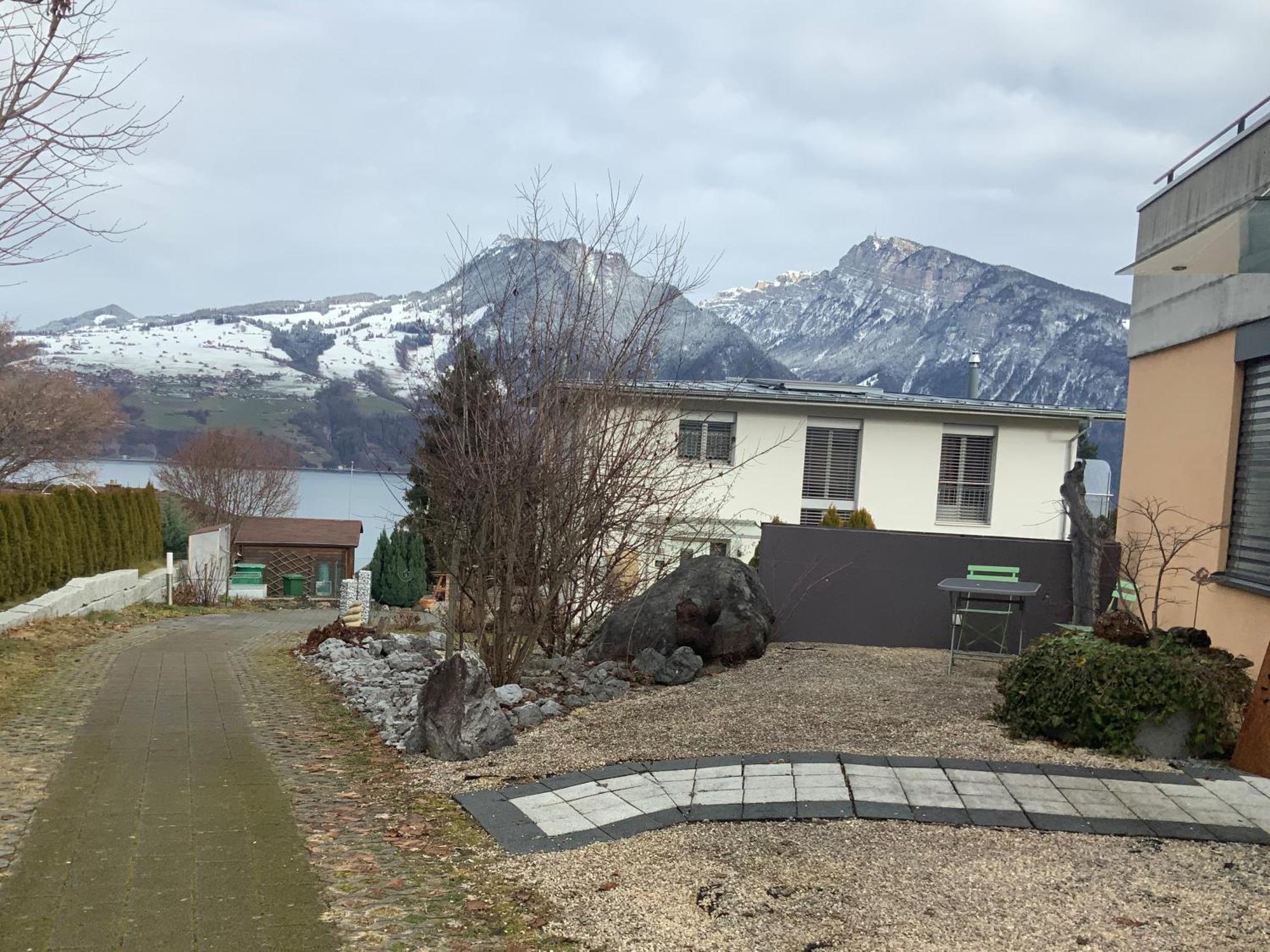 Ferienwohnung Oase zum SEIN Spiez Exterior foto