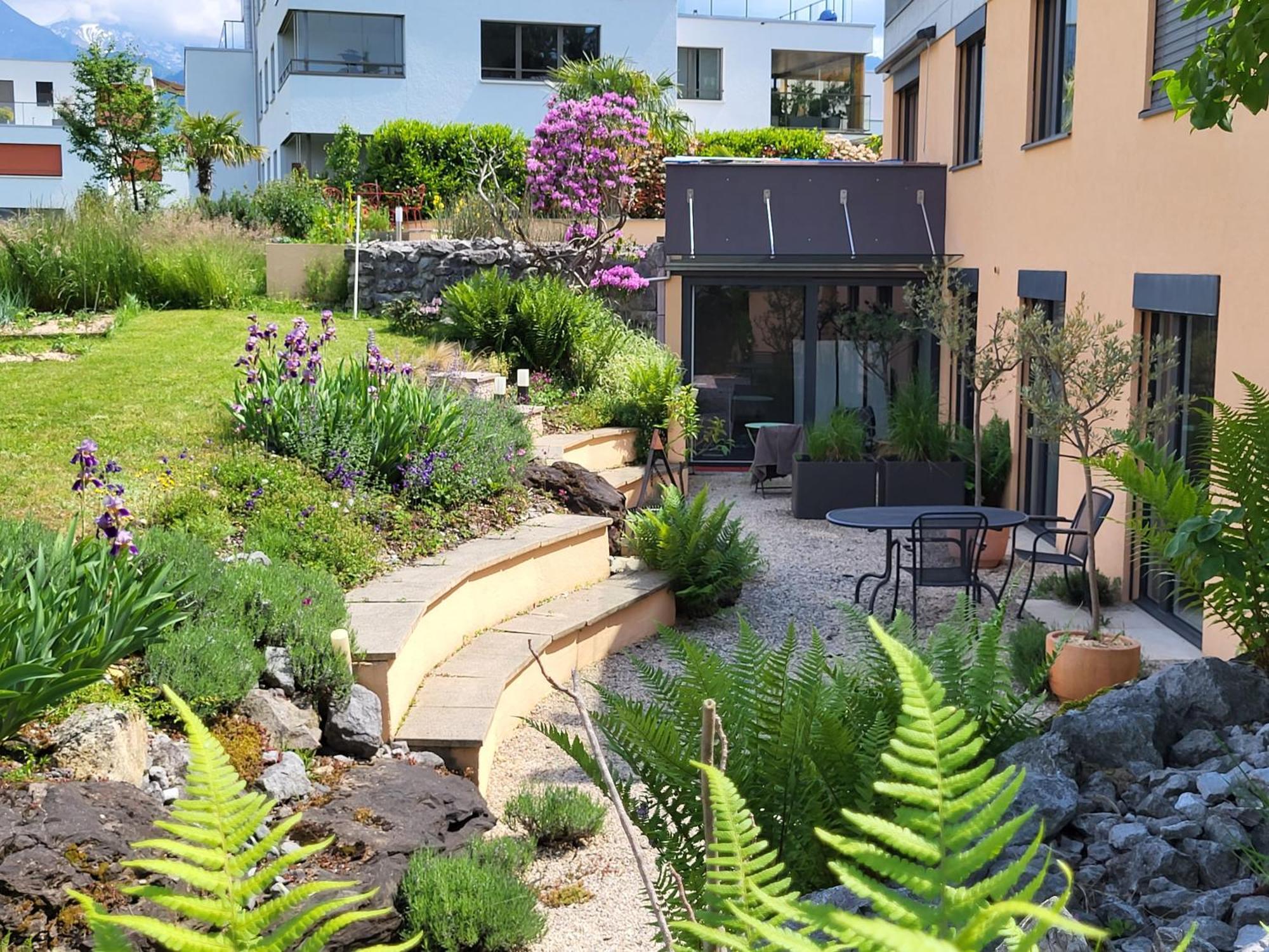 Ferienwohnung Oase zum SEIN Spiez Exterior foto